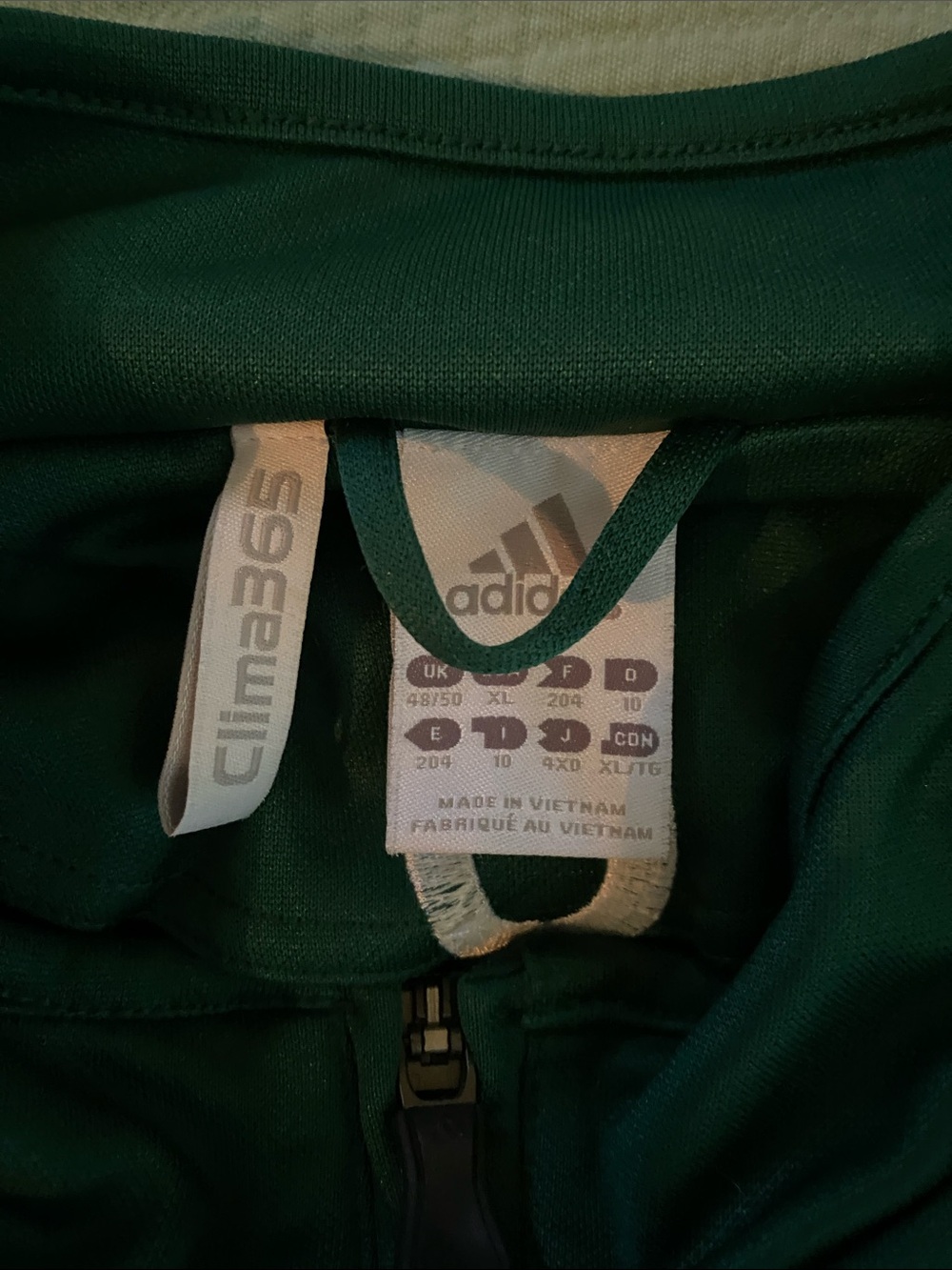 Vintage Adidas Greensboro Youth Soccer Dynamo adult XL zip front jacket #0 - Picture 4 of 5